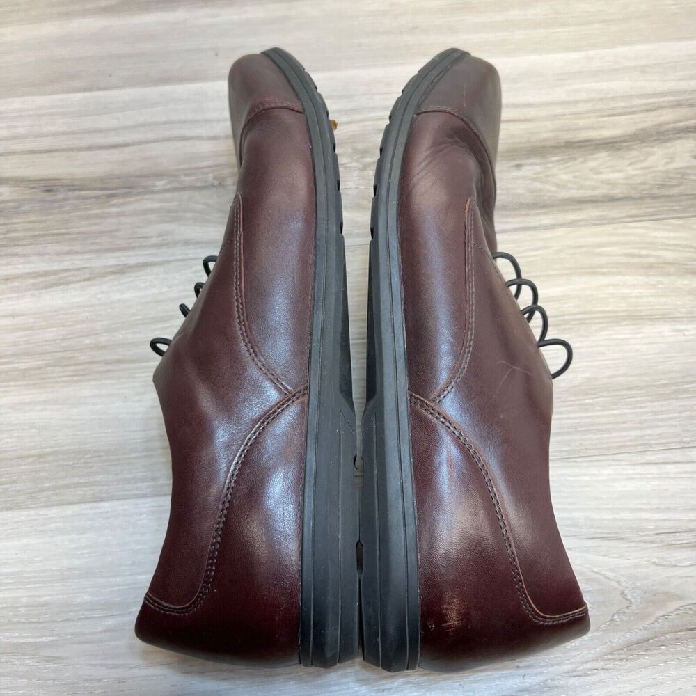 Birchbury Burgundy Brown Mens US 13 - EU 46 Oxford Barefoot Dress Shoe Brenston - Picture 2 of 12